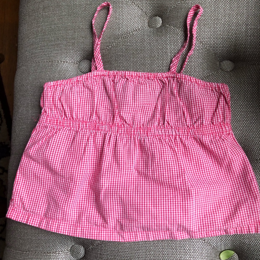 Cotton Gingham Camisole girl XS (4-5)